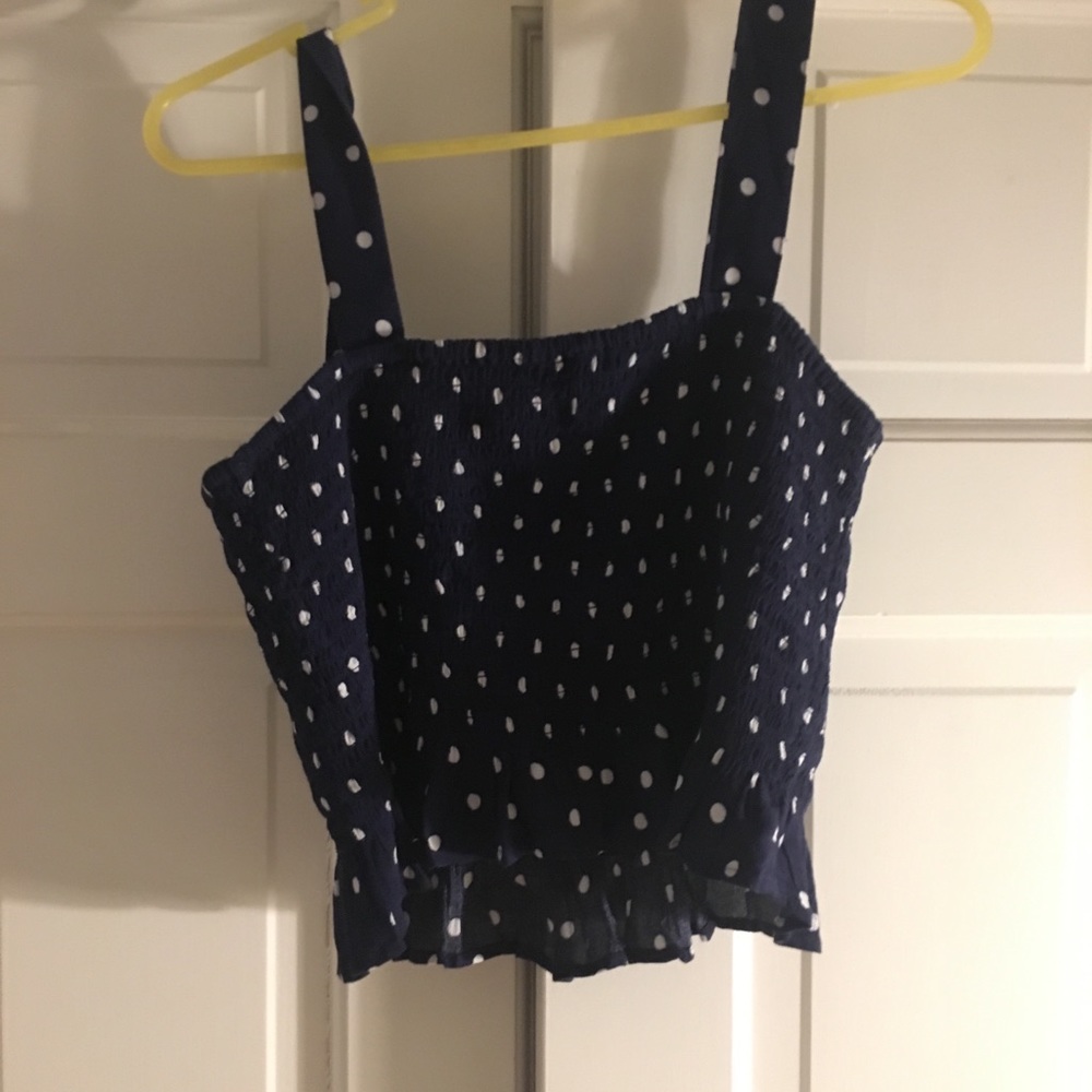 NWOT American Eagle polka dot crop top